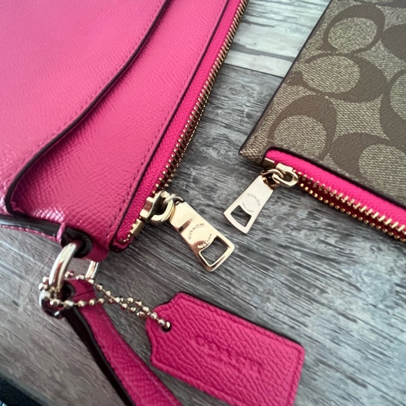 Coach Pink Crossbody Bag and Brown Wallet Set - Picture 14 of 16